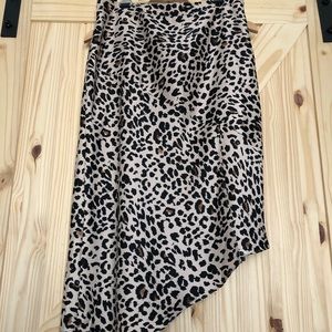 Dynamite Asymmetrical Leopard Skirt